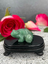 Load image into Gallery viewer, Green Aventurine Crystal Frog Carving