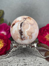 Load image into Gallery viewer, Pink Carnelian Flower Agate Crystal Sphere