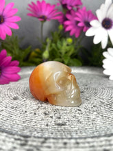 Load image into Gallery viewer, Carnelian Agate Crystal Skull Carving