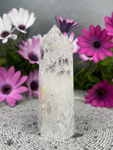Load image into Gallery viewer, Discounted Crackle Clear Quartz Crystal Tower