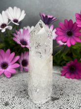 Load image into Gallery viewer, Discounted Crackle Clear Quartz Crystal Tower