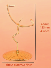 Load image into Gallery viewer, Crystal Moon Holder Stand Base With Zodiac Signs