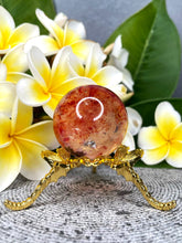 Load image into Gallery viewer, Stunning Fire Quartz Hematoid Crystal Sphere Ball