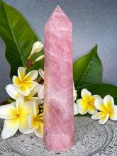 Load image into Gallery viewer, High Quality Rose Quartz Crystal Tower Point