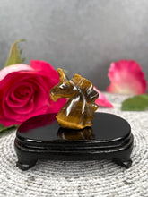 Load image into Gallery viewer, Tiger's Eye Unicorn Crystal Carving