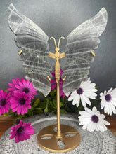 Load image into Gallery viewer, Stunning Purple Flash Labradorite Crystal Butterfly Wings