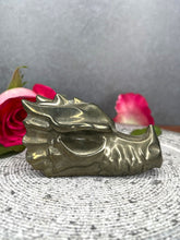 Load image into Gallery viewer, Stunning Pyrite Crystal Dragon Head Carving