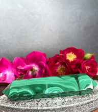 Load image into Gallery viewer, Natural Malachite Double Terminator Crystal Point