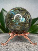 Load image into Gallery viewer, Vibrant Labradorite Crystal Sphere