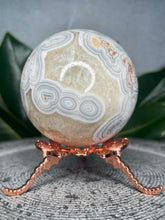 Load image into Gallery viewer, Stunning Mexican Crazy Lace Agate Crystal Sphere Druzy