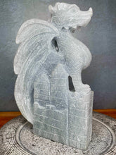 Load image into Gallery viewer, Incredible Handcrafted Angelite Dragon Carving 1.33kg