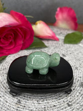 Load image into Gallery viewer, Green Aventurine Tortoise Crystal Carving