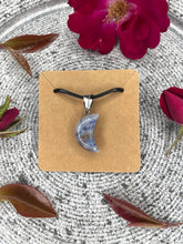 Load image into Gallery viewer, Sodalite Crescent Moon Necklace