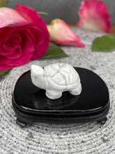 Load image into Gallery viewer, Howlite Tortoise Crystal Carving