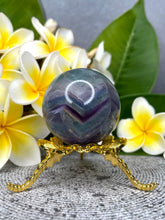 Load image into Gallery viewer, Breathtaking Rainbow Fluorite Crystal Sphere Ball