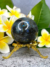 Load image into Gallery viewer, Vibrant Labradorite Crystal Sphere