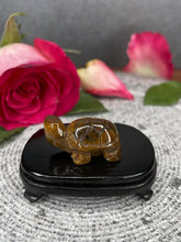 Load image into Gallery viewer, Tiger's Eye Tortoise Crystal Carving