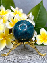 Load image into Gallery viewer, Breathtaking Blue Apatite Crystal Sphere Ball
