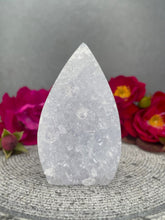 Load image into Gallery viewer, Inner Peace Blue Lace Agate Crystal Flame Cluster