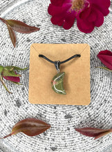 Load image into Gallery viewer, Unakite Crescent Moon Necklace