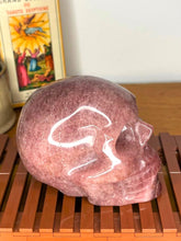 Load image into Gallery viewer, Strawberry Quartz Skull Carving
