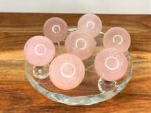 Load image into Gallery viewer, Small Rose Quartz Crystal Sphere 1pc Intuitively Chosen