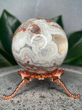 Load image into Gallery viewer, Beautiful Mexican Crazy Lace Agate Crystal Sphere Druzy