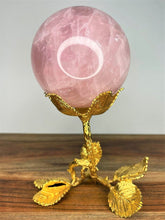 Load image into Gallery viewer, The Power Of Love Rose Quartz Crystal Sphere