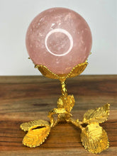 Load image into Gallery viewer, Natural Rose Quartz Crystal Sphere Ball