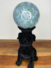 Load image into Gallery viewer, Stunning Blue Moss Agate Crystal Sphere Ball