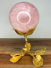Load image into Gallery viewer, The Power Of Love Rose Quartz Crystal Sphere