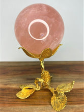 Load image into Gallery viewer, Calming Rose Quartz Crystal Sphere