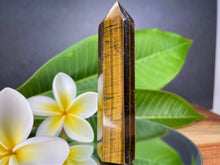 Load image into Gallery viewer, Courage Tiger Eye Crystal Tower Point