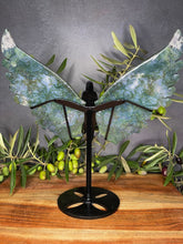 Load image into Gallery viewer, Healing Moss Agate Angel Wings