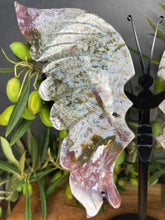 Load image into Gallery viewer, Stunning Pink Moss Agate Crystal Butterfly Wings