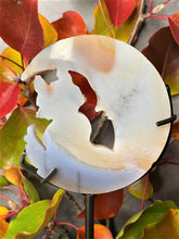 Load image into Gallery viewer, Stunning Agate Moon and Cat With Druzy Geode