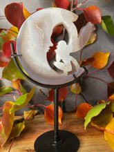 Load image into Gallery viewer, Beautiful Crystal Agate Fairy And Moon