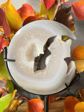 Load image into Gallery viewer, Clarity Crystal Agate Moon and Cat