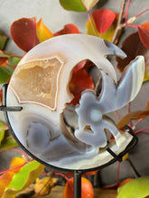 Load image into Gallery viewer, Natural Agate Moon And Fairy Carving