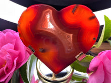Load image into Gallery viewer, Healing Carnelian Crystal Love Heart