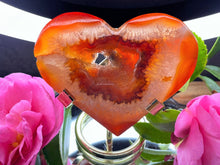 Load image into Gallery viewer, Chakra Healing Carnelian Crystal Love Heart