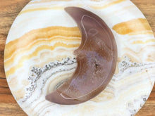 Load image into Gallery viewer, Crystal Agate Moon Gem Stone Carving