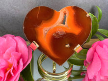 Load image into Gallery viewer, Healing Carnelian Crystal Love Heart