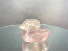 Load image into Gallery viewer, Transparent Pink Crystal Fluorite Duck Carving