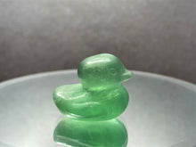 Load image into Gallery viewer, Green Fluorite Duck Crystal Carving