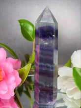 Load image into Gallery viewer, Rainbow Fluorite Crystal Tower Enhance Focus & Clarity