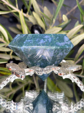 Load image into Gallery viewer, Chakra Healing Moss Agate Crystal Carving Diamond