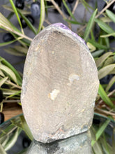 Load image into Gallery viewer, Chakra Healing Amethyst Cluster Geode With Calcite Crystal Inclusion