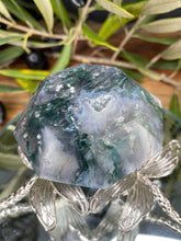 Load image into Gallery viewer, Moss Agate Crystal Carving Diamond Home Décor