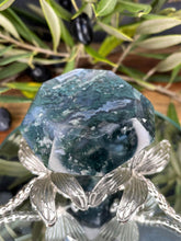 Load image into Gallery viewer, Grounding Moss Agate Crystal Diamond Carving